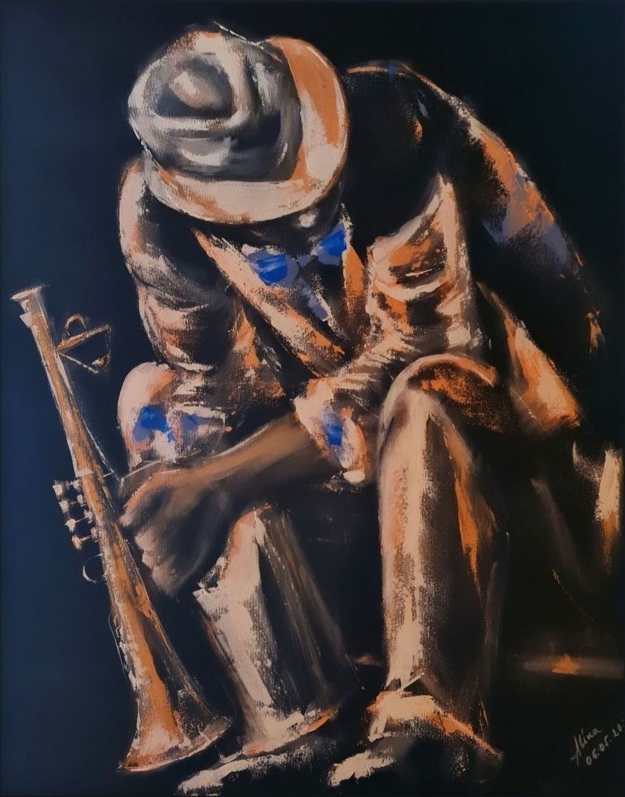 ArteDiAlina.com painting: Blue Papillon